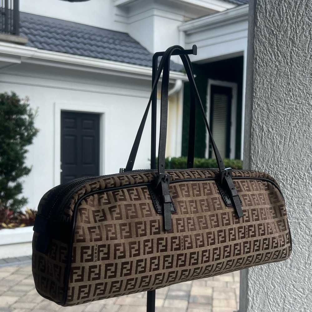Fendi Zucca Baguette Bag